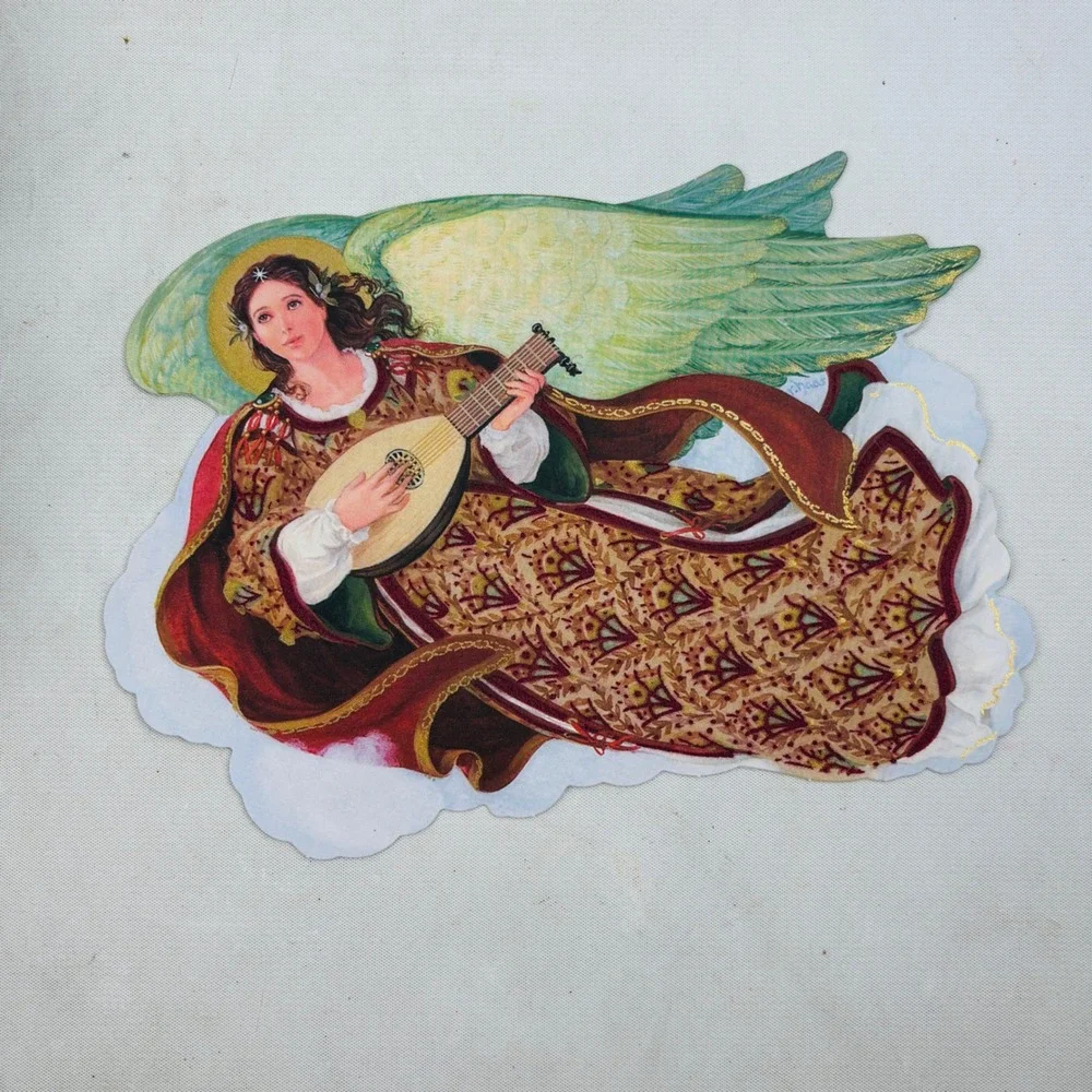 Hallmark Christmas‎ Angel Chorus Lute Robert Haas 39 Cards 42 Foil Envelopes
